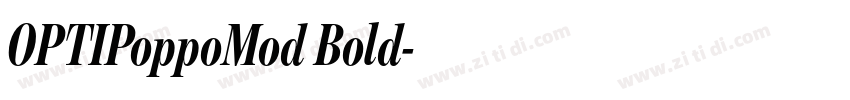 OPTIPoppoMod Bold字体转换